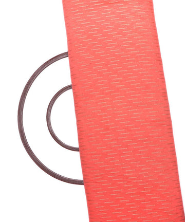 red geometric pattern chanderi silk fabric